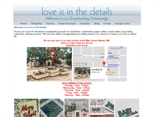 Tablet Screenshot of loveisinthedetails.ca